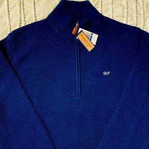 Vineyard Vines Men’s 1/4 Waffle Sweater XL